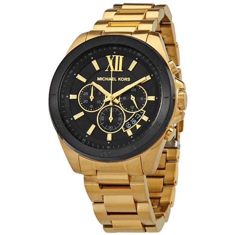 Michael Kors Brecken Chronograph Quartz Crystal Black Dial